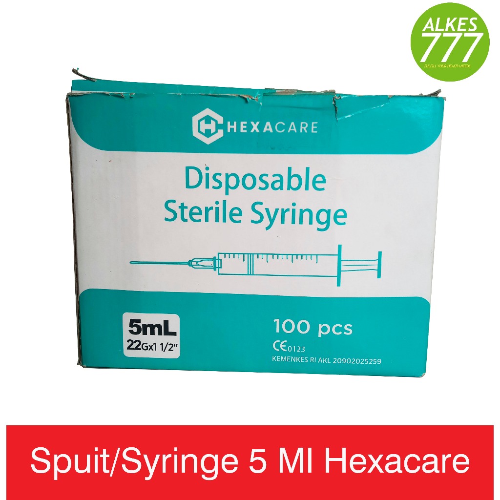 Spuit 5cc / Syringe 5Ml Hexacare