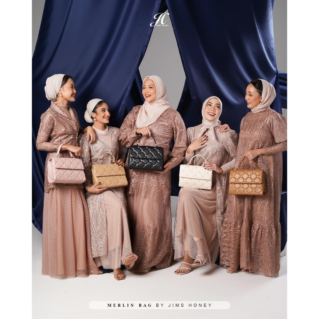 Jimshoney merlin bag/ tas selempang wanita import bisa cod solo diskon promo