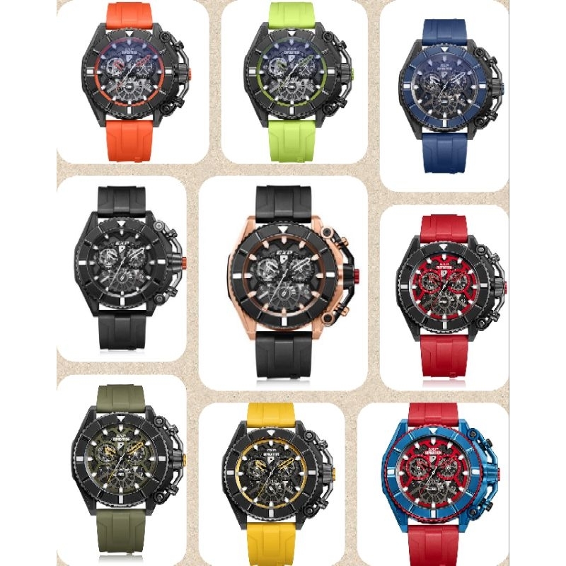 Jam Tangan Pria Expedition EXP 3009 E3009 E 3009 EXP3009 Sport Tali Karet / Rubber
