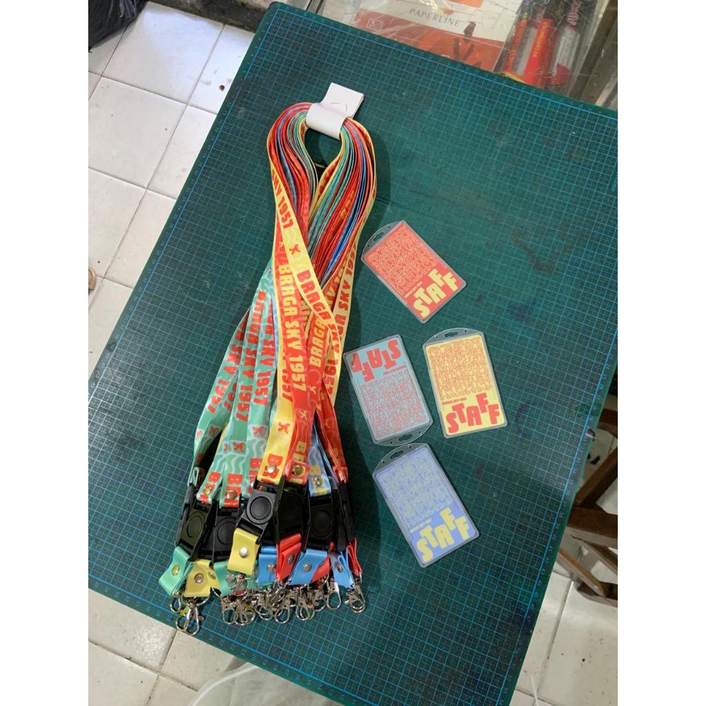 

Paket Print Cetak Lanyard Custom 2 Sisi + Id Card + Case Id Card