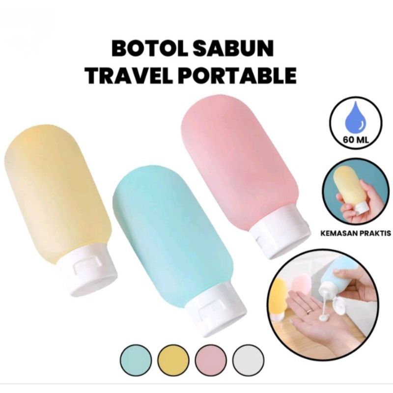 BOTOL MINI SABUN SKINCARE TRAVEL WADAH LOTION TRAVELING