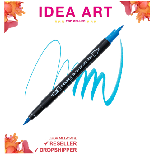 

Spidol Marker Dual Brush Pen Lyra Germany Aqua Brush Duo Permanent True Blue 6520048 - Satuan