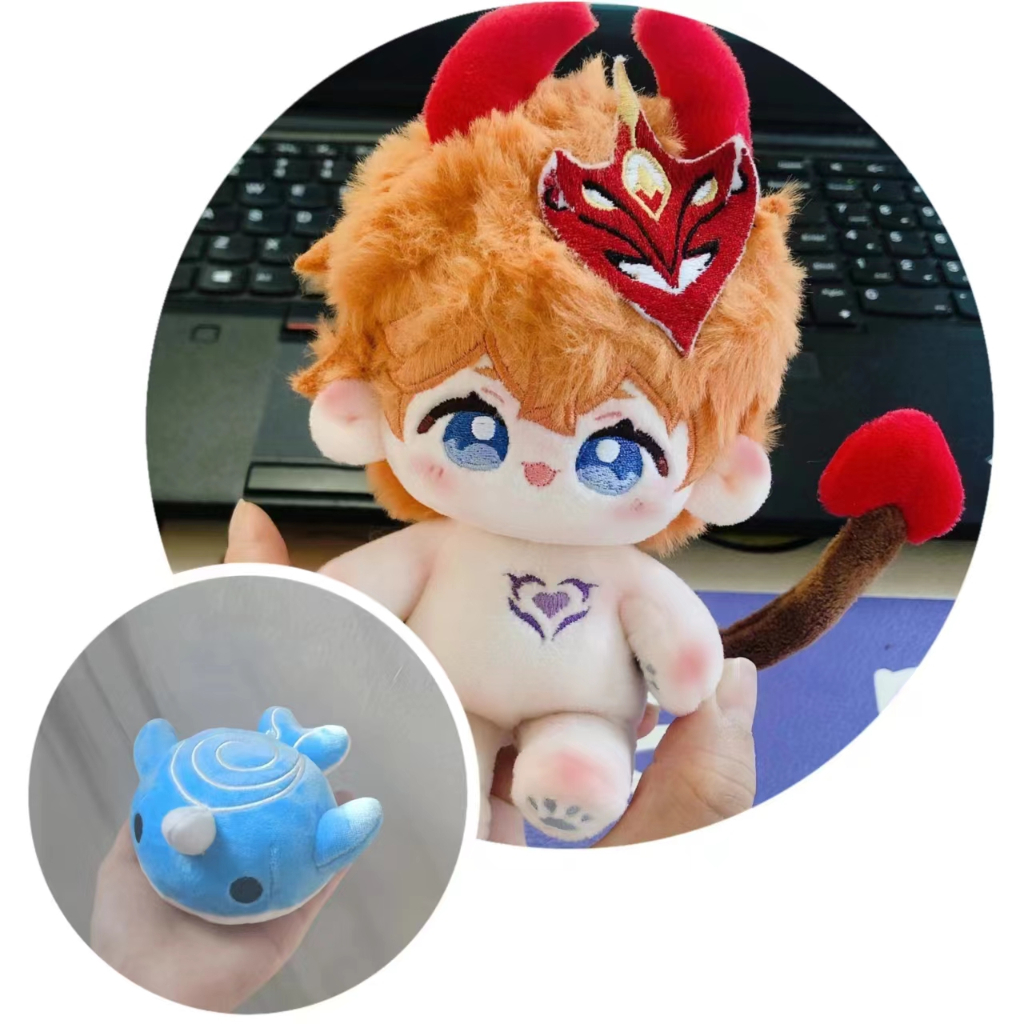 [READY STOCK] doll childe genshin impact boneka tartaglia doll 10cm childe - seek winter