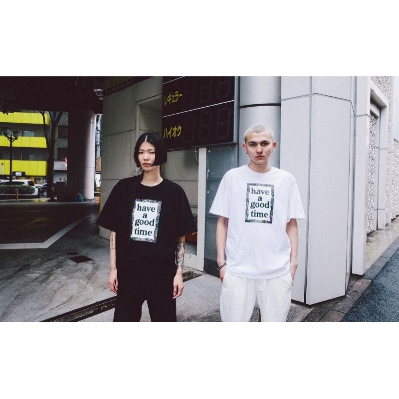 KAOS HAGT CAMO BLACK N WHITE TSHIRT