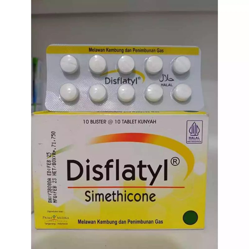 Disflatyl Tablet Kunyah Obat Maag (10 Tablet)