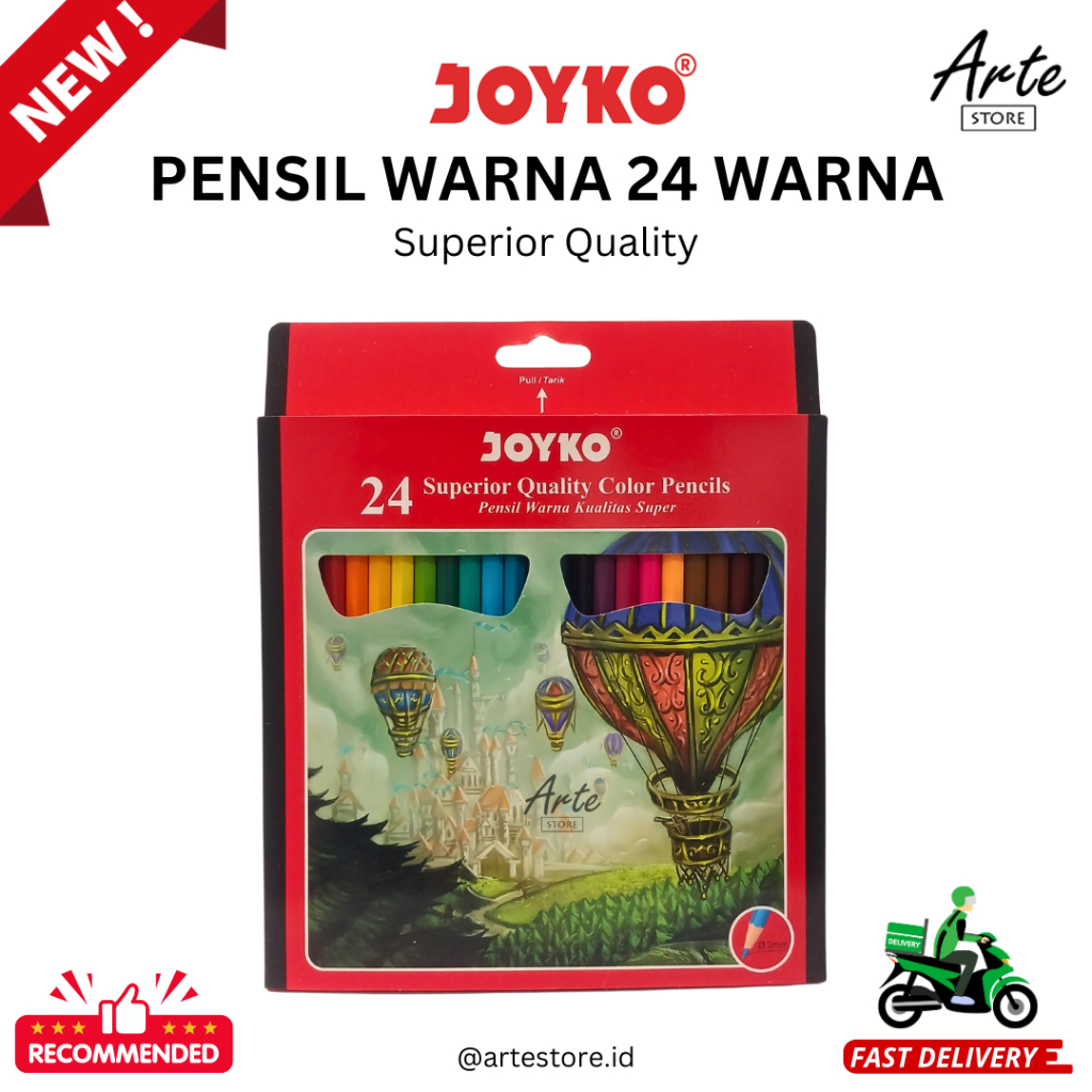 

Pensil Warna 24 Warna - Joyko Color Pencil