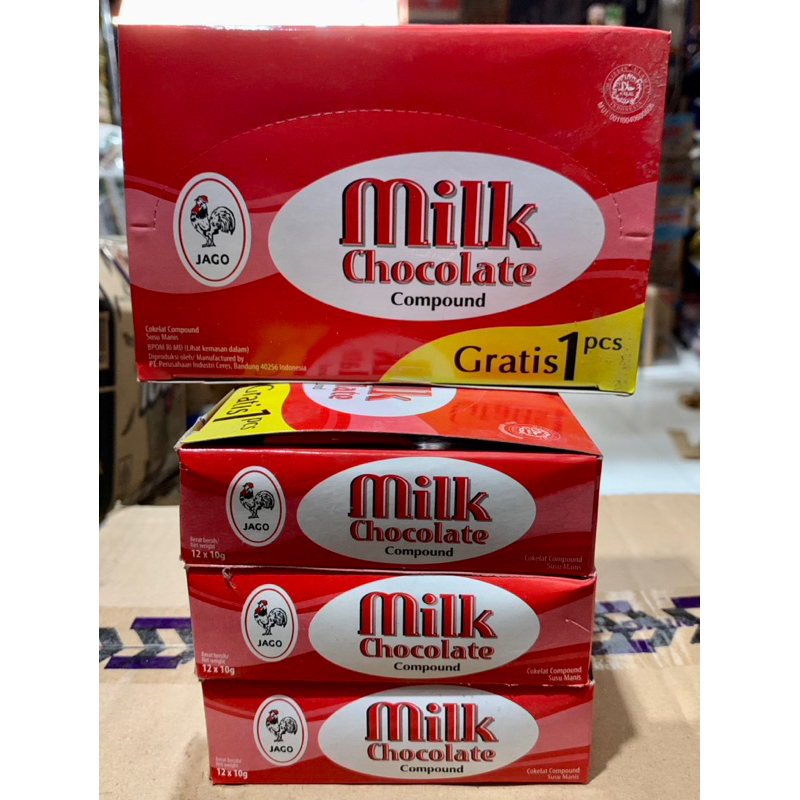 

COKLAT JAGO MILK BATANG BOX / DELFI CERES SILVERQUEEN COKLAT JADUL AYAM JAGO COKELAT / COKLAT BATANG