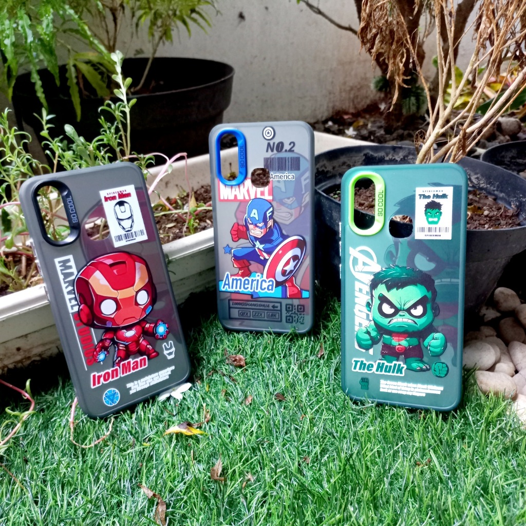Case Vivo 1901 1902 1904 1906 2007 Hardcase Hybrid IMD Gambar Superhero Avenger Vivo Y11 Y12 Y15 Y17