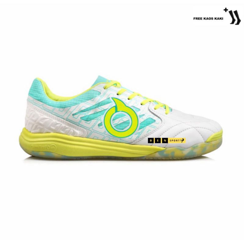 SEPATU FUTSAL ORTUSEIGHT JOGOSALA VICIOUS BBS WHITE LIME TOSCA ORIGINAL