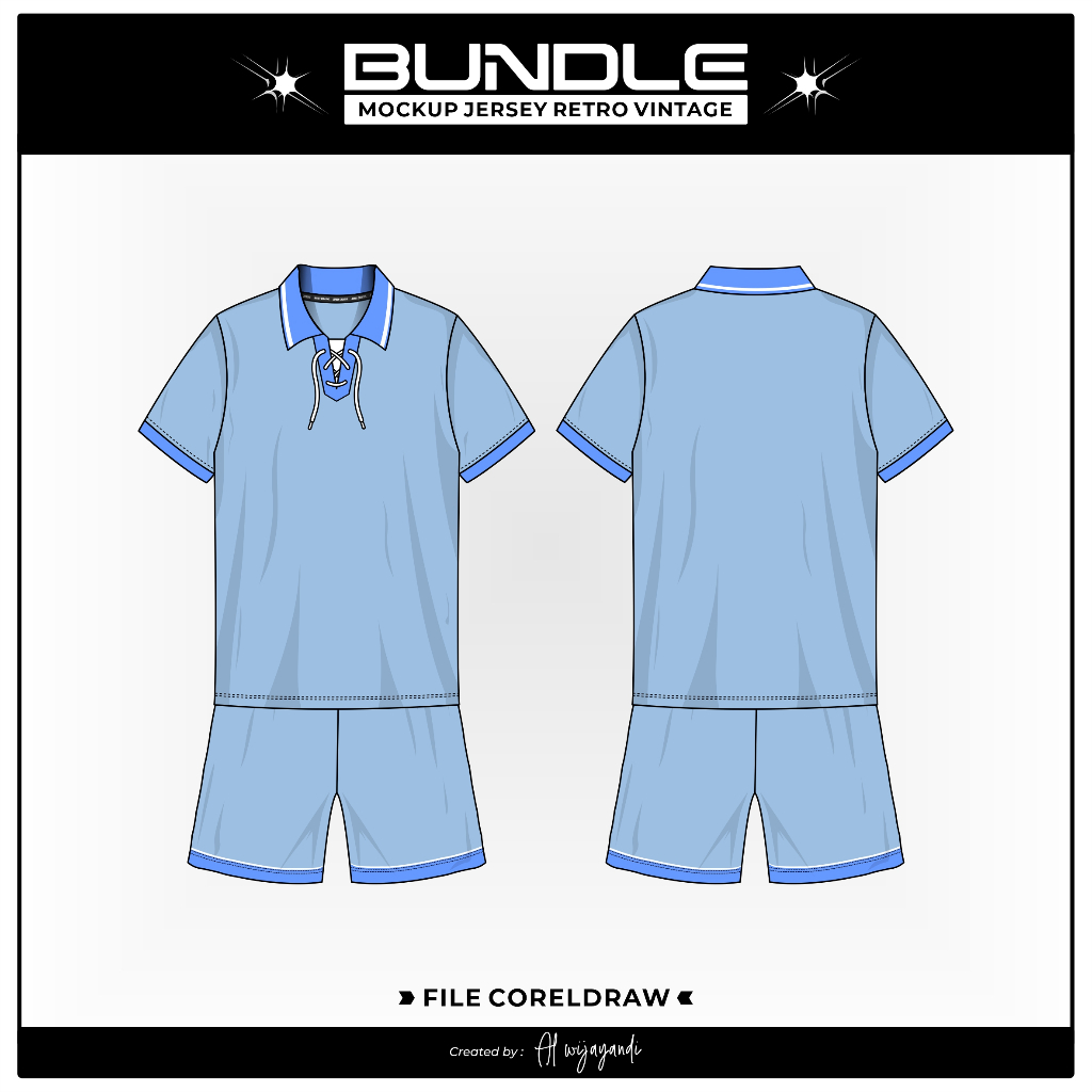 BUNDLE MOCKUP JERSEY RETRO VINTAGE