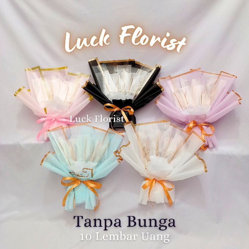 Buket Uang Kosongan 10 Lembar - Kerangka Buket Uang - Buket Bunga Uang Lembaran - Buket Uang Ultah A
