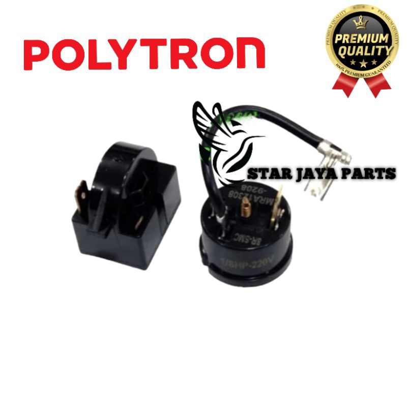 [BISA COD] Relay Ptc + Overload Bulat Kulkas Polytron 1 Pintu / Overload Kulkas Polytron