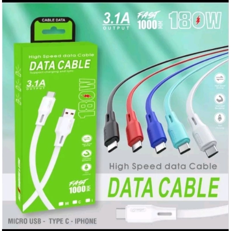 Oren - kabel data fast charging original 180w data Cable packing dus