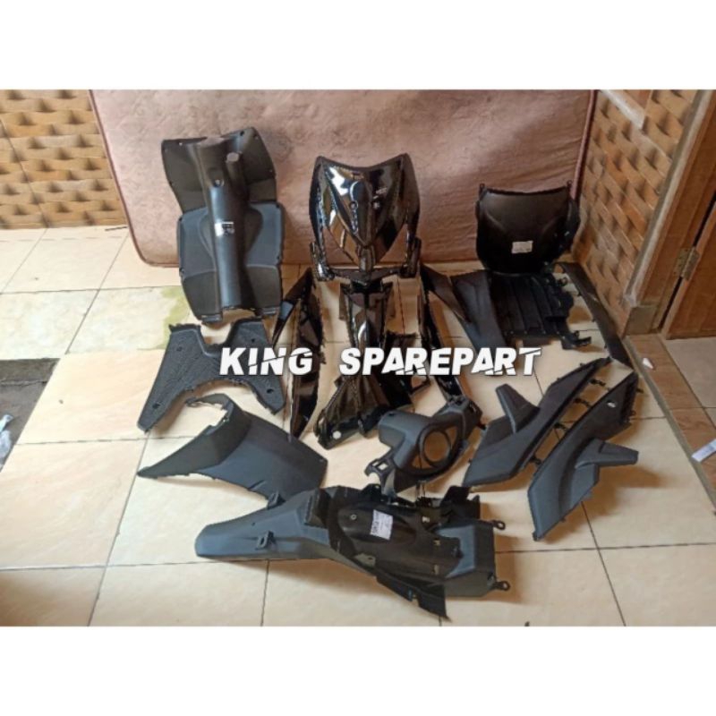 Fullbody halus dan kasar honda vario 110 karbu 2007-2010 hitam / cover full body halus kasar vario 1
