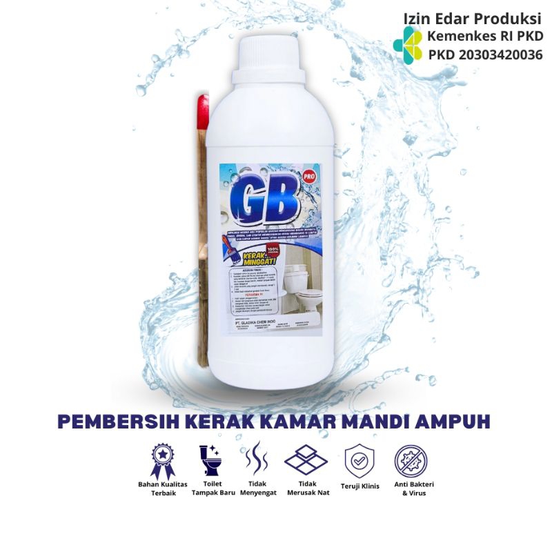 pembersih kerak kamar mandi GB pro 500 ml  pembersih kerak kloset wc porselen keramik original ampuh