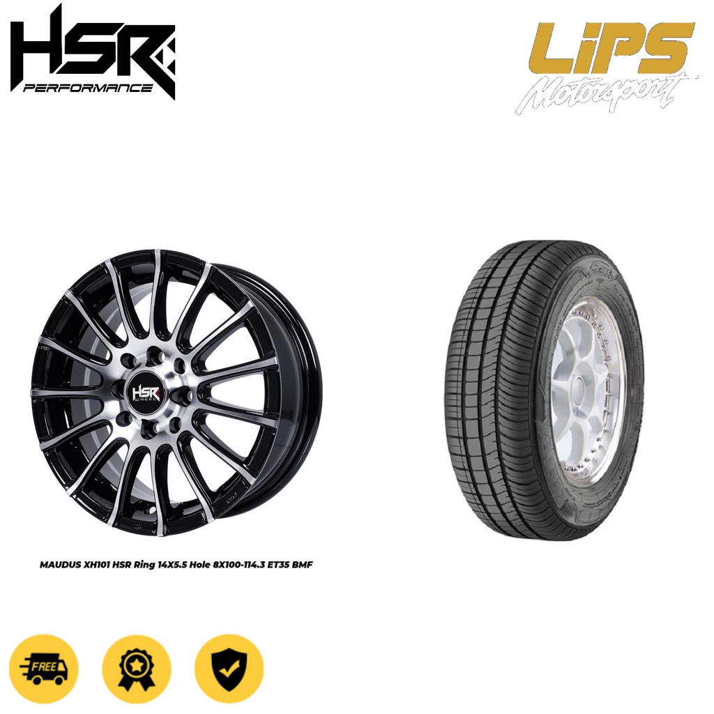 Paket velg dan ban untuk toyota agya,honda brio,daihatsu ayla hsr maudus Ring 14