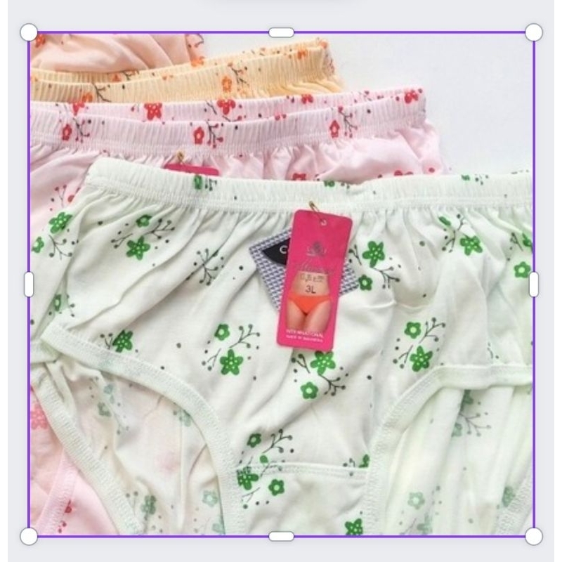 Celana Dalam Wanita Katun/ CD Wanita Dewasa Marina Sablon Bunga/ CD Wanita Dewasa Katun/ CELANA DALA