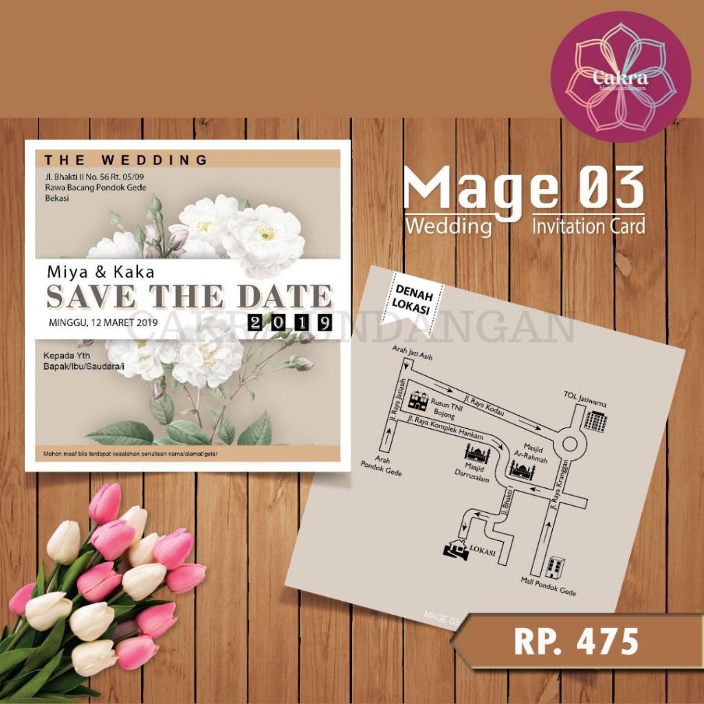 

Mage 03 Blangko Undangan Pernikahan CAKRA