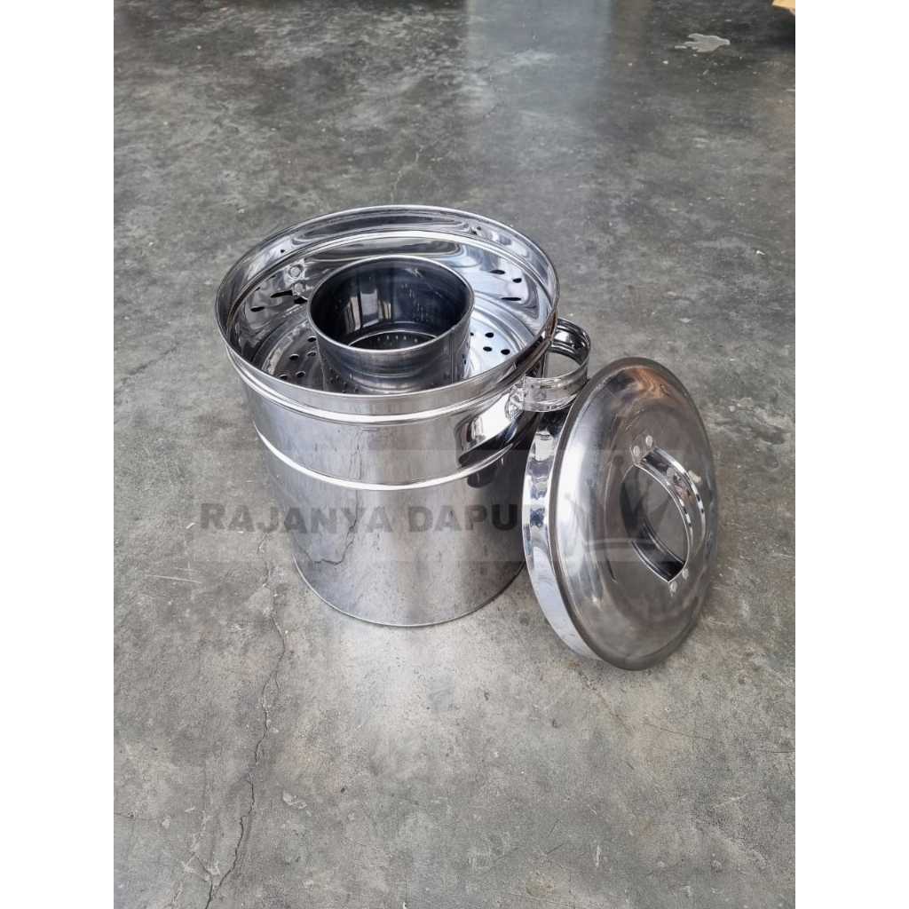 Dandang bakso stainless 22 - dandang baso stainless - dandang pentol stainless steel kecil