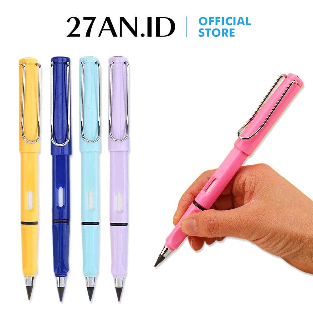 

( 27AN.ID ) Pensil Abadi Eternal + Penghapus H566 Pensil Tanpa Batas / Pensil Eternal Plus Eraser / Pensil Tidak Bisa Habis