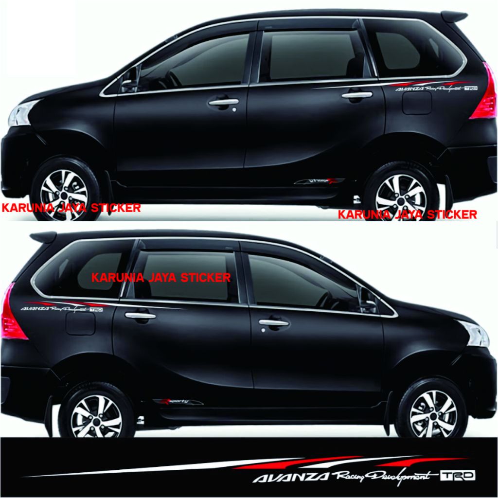 Stiker mobil avanza sticker mobil avanza cutting stiker body samping