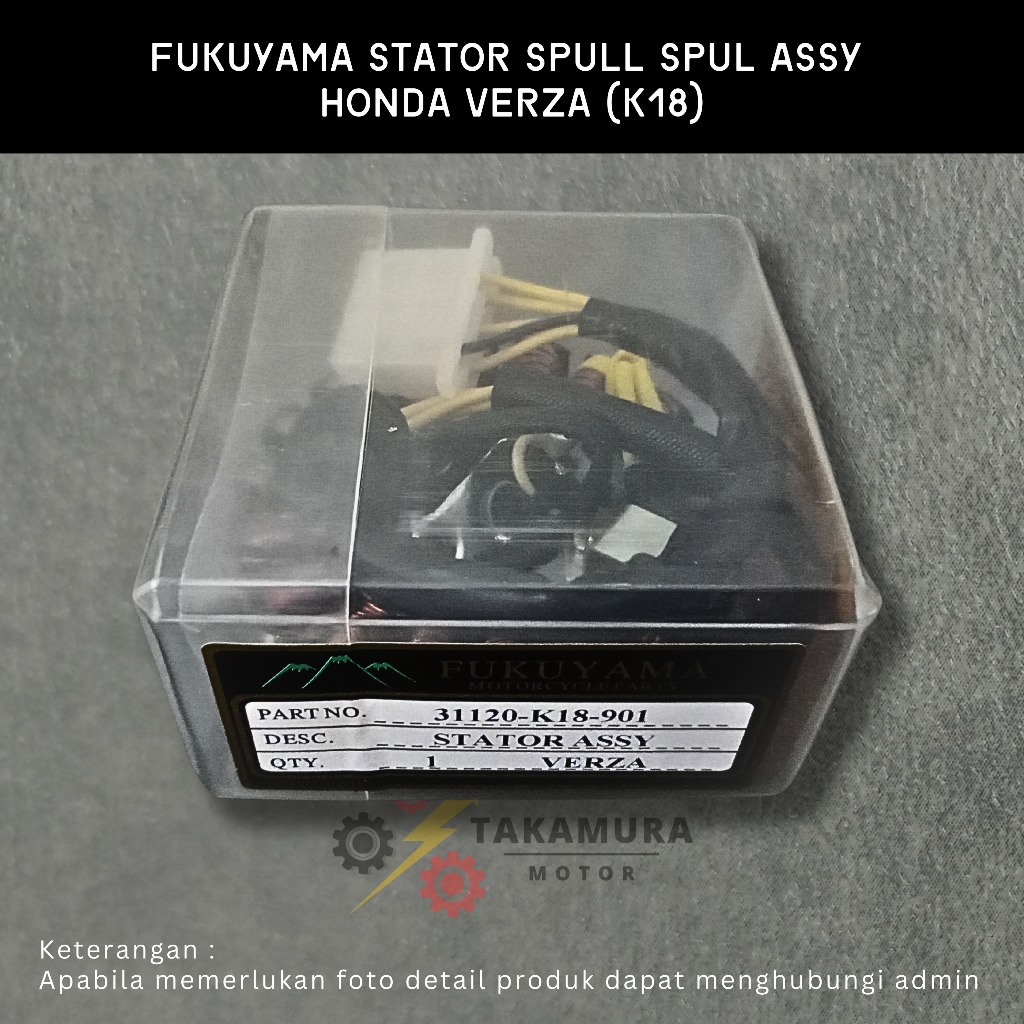 Fukuyama Stator Assy Comp 18 Spull Spul Spool + Pulser Honda Verza - New Mega Pro FI F.I F-I Injecti