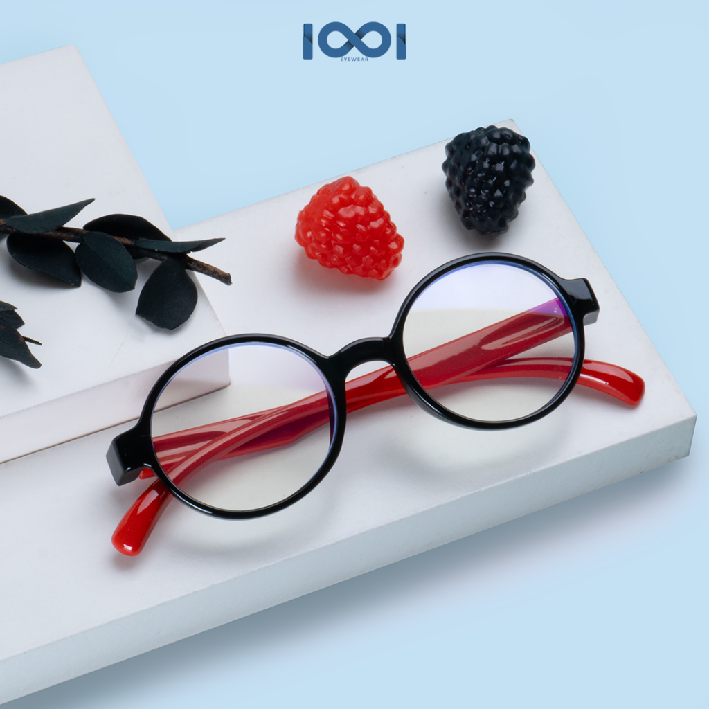 IOOI Eyewear -  Kacamata Anak Frame Bulat Anti Radiasi Komputer/hp New Trend Bisa Minus 8904