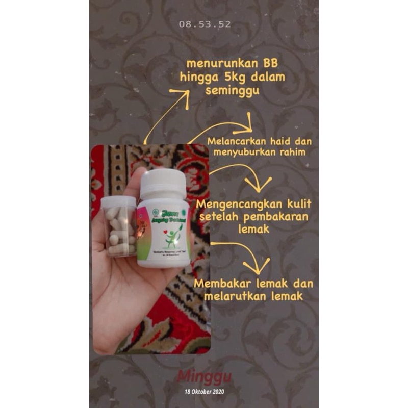 ODH herbal pelangsing 1 minggu turun 5kg