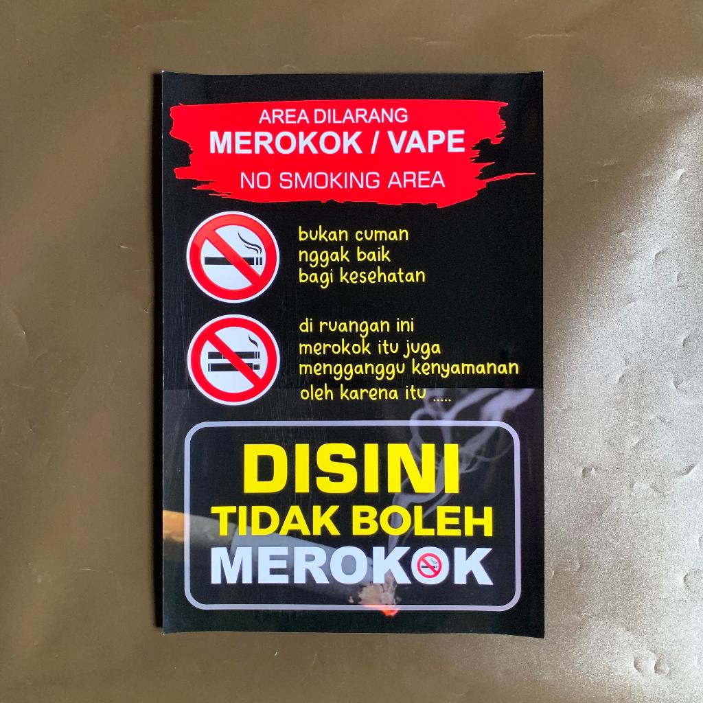 

Poster Area Dilarang Merokok / Vape | Poster Larangan Merokok / Vape | No Smoking | Poster Rokok | Poster Rokok