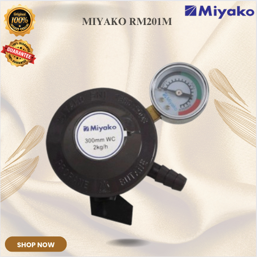 MIYAKO KEPALA REGULATOR SELANG GAS RM201M/RM-201-M/RM-201M/RM 201 M/RM 201M/RM-201 M/MIYAKO REGULATO