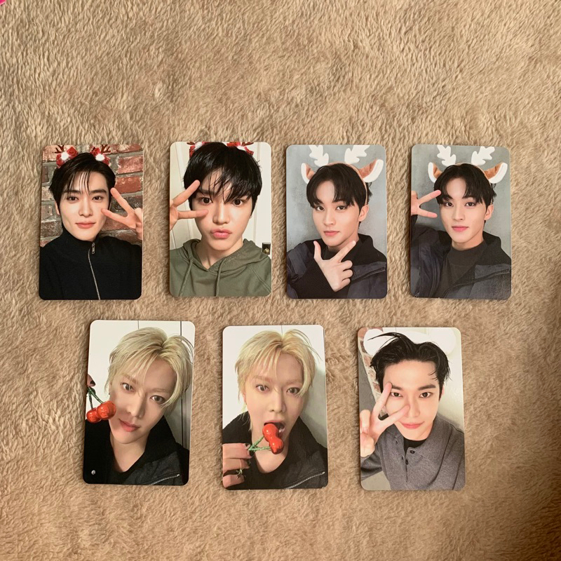 Ready Photocard PC Pink Christmas NCT127 Jaehyun Taeyong Haechan Mark Yuta Doyoung