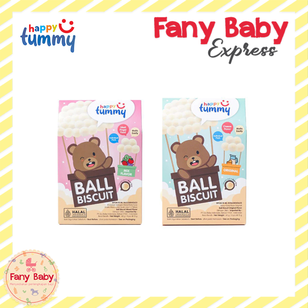 

HAPPY TUMMY BALL BISCUIT 60GR | CEMILAN BAYI