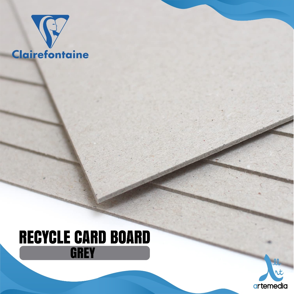 

Clairefontaine Grey Recycle Card Board Bahan Maket Model 3D Papan DIY