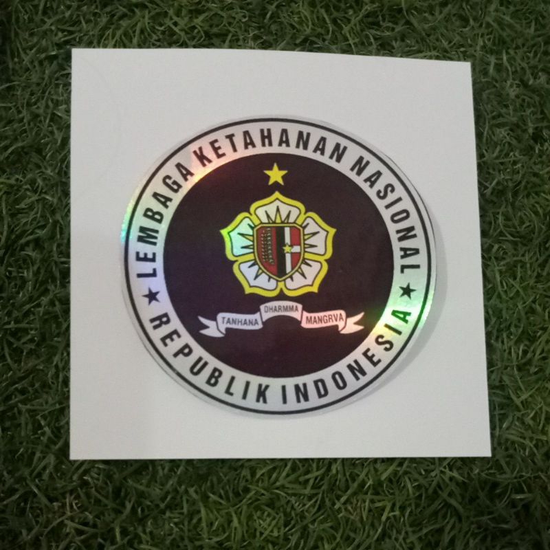 

stiker logo LEMHANNAS/stiker hologram glossy/stiker unik