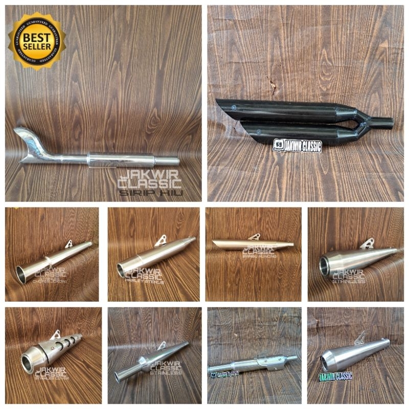 Knalpot Custom Knalpot Japstyle Motor British Bobber Chopper Caferacer Bratstyle Scrambler Tracker