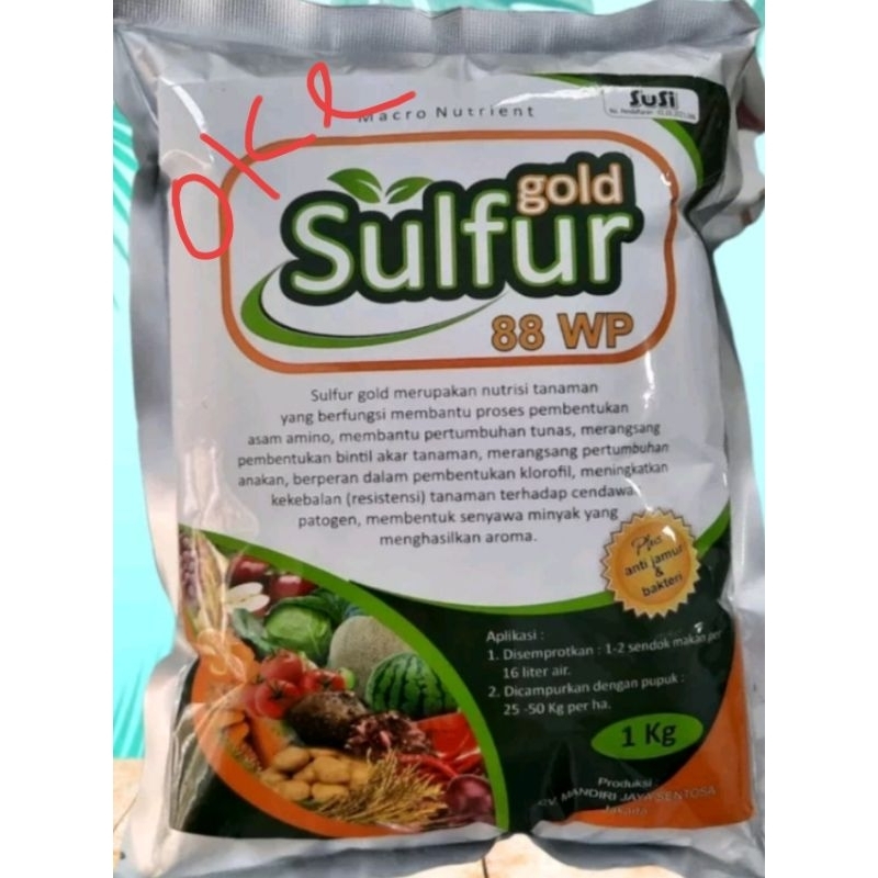 Pupuk Nutrisi Sulfur Gold 1kg