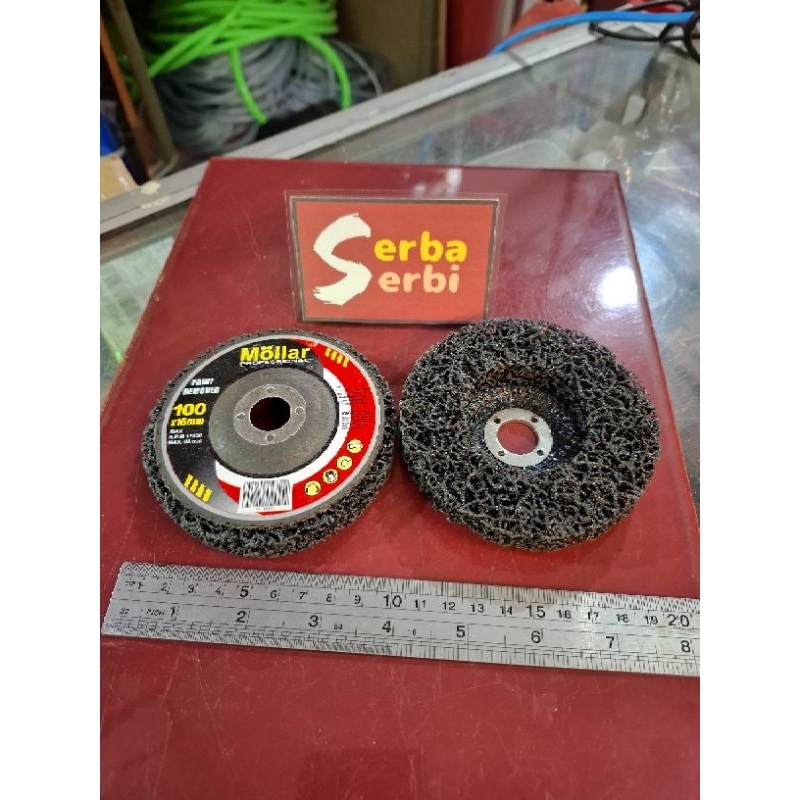 (4" AMPLAS PERONTOK CAT) Mata gerinda paint remover 160mm