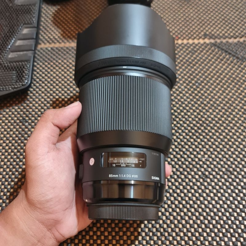 LENSA SIGMA ART 85MM F1.4 DG FOR CANON FULLSET LIKE NEW SUPER MURAH