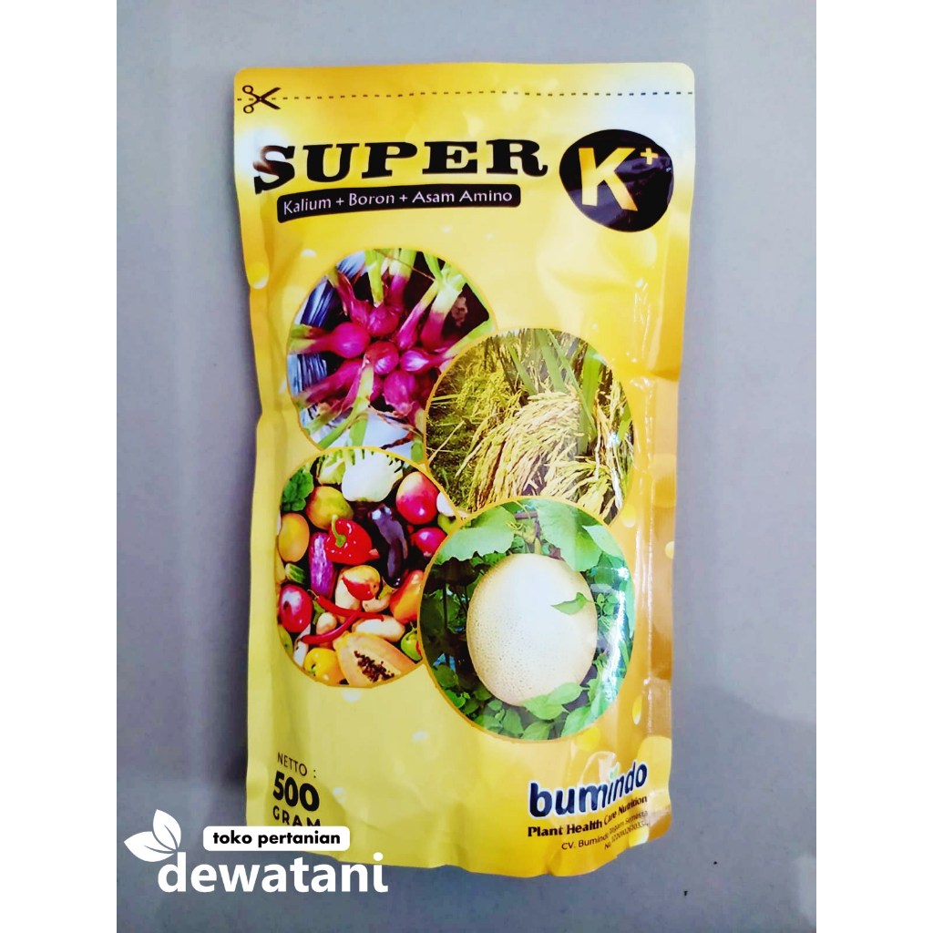 SUPER K+ Kalium Asam Amino Boron - Nutrisi Pengisian Bulir Padi dan Pembesar Buah Tanaman