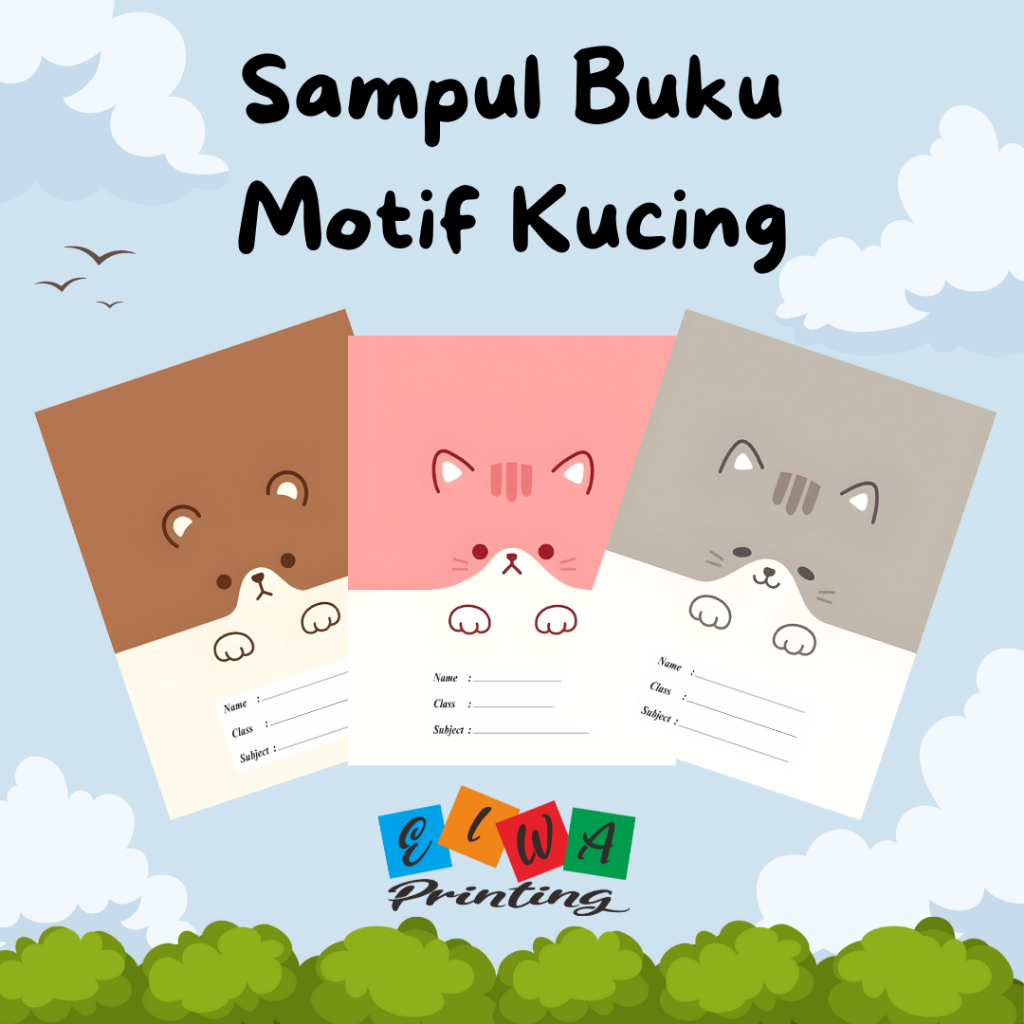 

(ISI 8 LEMBAR) SAMPUL BUKU TULIS SIDU CAMPUS BIGBOSS / SAMPUL BUKU MOTIF ESTETIK KUCING LUCU / Sampul Custom / SAMPUL BUKU AESTHETIC