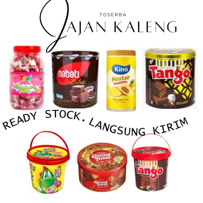 

jajan keleng tanggo kaleng Goodtime , Nabati, Tango, jelly inaco ,yupi, kino
