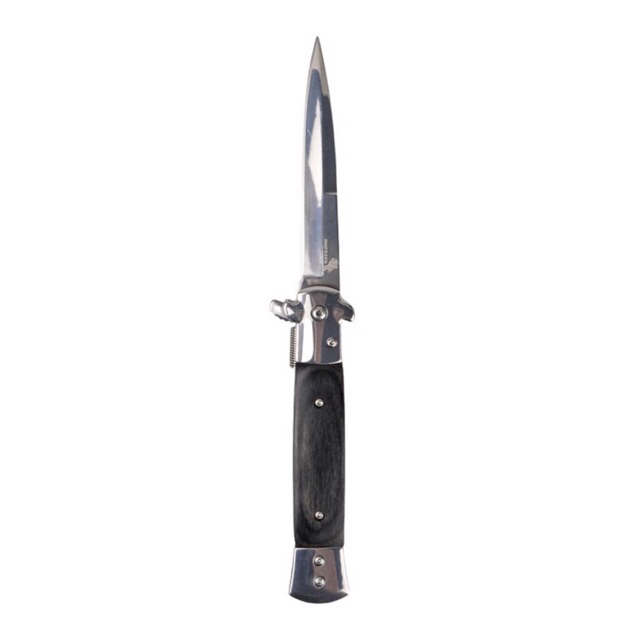 KNIFEZER Pisau Saku Lipat Folding Portable Knife Tool Wood Grip S12