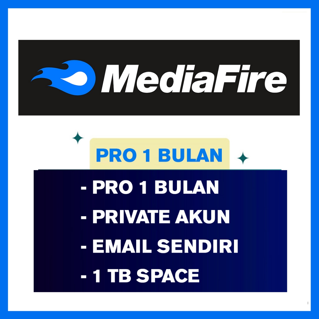 MediaFire Pro 1 Bulan Privaate Akun