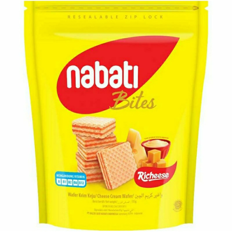 

Richeese Bites Wafer Krim Keju 115 g