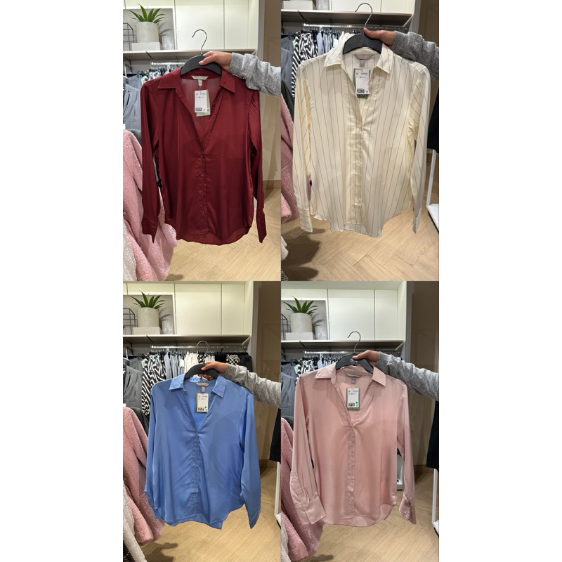 Atasan Blouse H&M satin