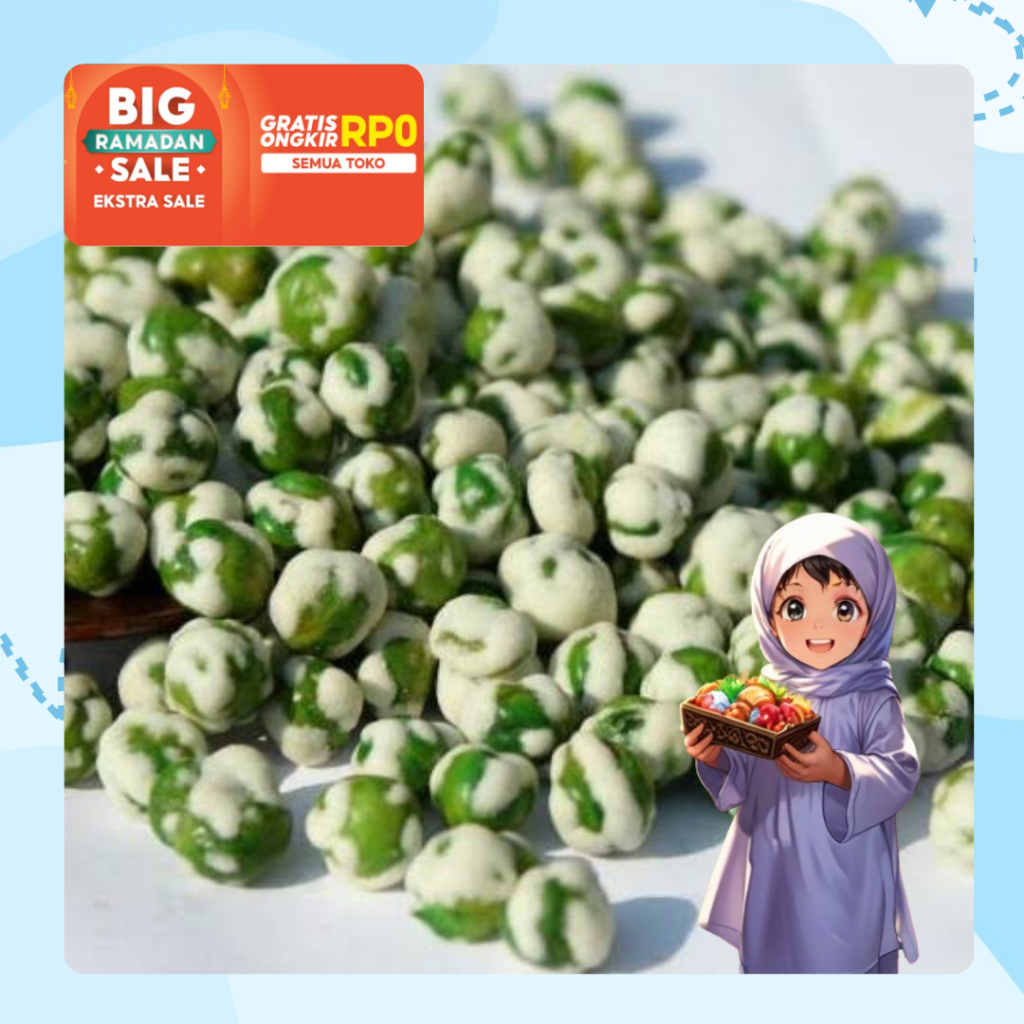 

Kacang polong ijo tepung 500gr renyah dan gurih
