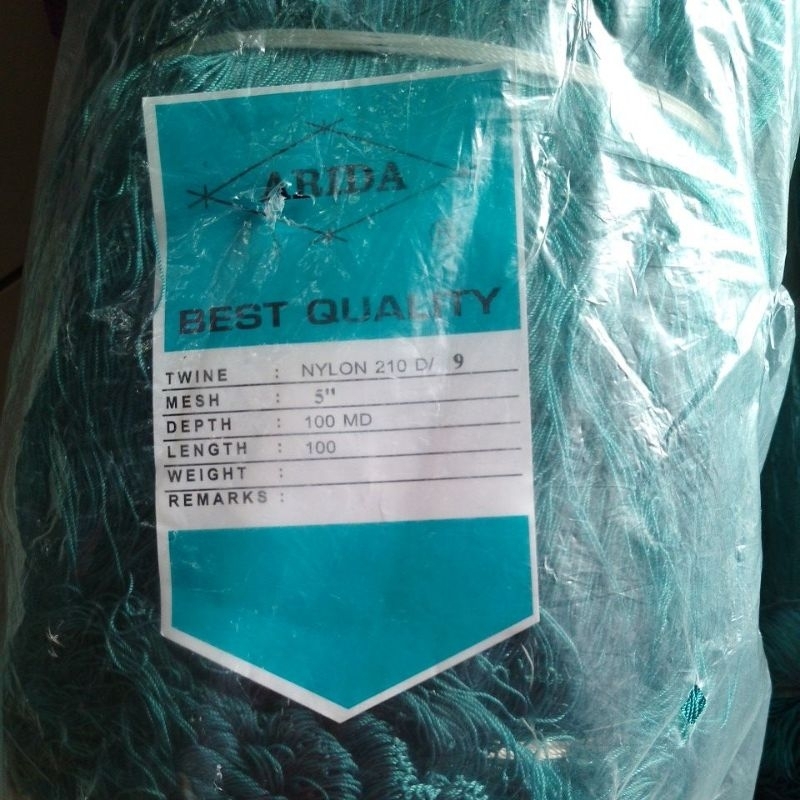 JARING NILON ARIDA D9 5 INCH 100MD/100YDS TATE ASBLUE JARING ARIDA JARING NILON