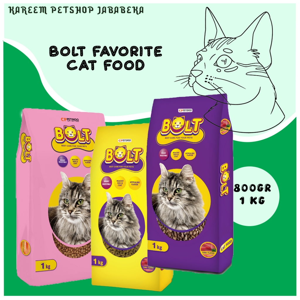 BOLT IKAN 1KG Tuna Donat Salmon Makanan Kucing Murah CAT FOOD 1KG