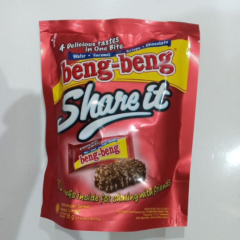 

Beng Beng Wafer dengan Sereal Bersalut Cokelat 9.5 g @10 pcs / 95 gram