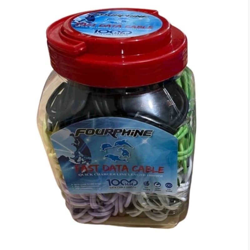 KABEL DATA TOPLES FOURPHIN GM-100 IPHONE  1 TOPLES ISI @50 PCS